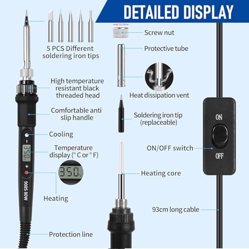 frame van ijzer, 5 punten, geschikt voor reparaties in elektrotechniek, doe-het-zelf - Afbeelding 5