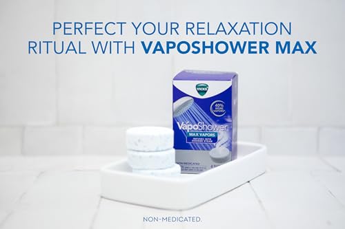 Vicks VapoShower Max Tablets, Non-Medicated Eucalyptus Shower Steamer Tablets, Menthol, Aromatherapy, 4ct - image 2