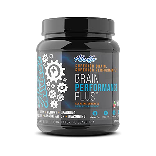 Alkalife Brain Performance Plus – First Alkaline Enhancing Nootropic to Maximize Cognitive Potential, Boost Memory, Focus and Mental Clarity, and Support Overall Brain Health – 10oz