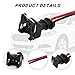 Sandfren Car Fuel Injector Connector, 8PCS Waterproof Vehicle Fuel Injector with Extended Pigtail Wiring Harness, Plug and Play Auto Electrical Plug Replacement, Universal for Most Cars