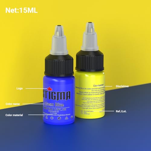 Stigma TI4003-15-14 Professional Tattoo Ink Color Set 14 Colors thumb #2