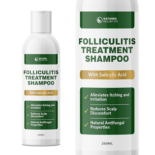 Folliculitis Scalp Care Shampoo 200ml | Scalp Soothing Anti-Itch Formula with Tea Tree | Natural Relief for Irritation | Non-Drying Fast-Acting Care | All Hair Types | No Harsh Chemicals