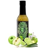 Hellfire Hot Sauce Devil’s Blend - Fire-Roasted Carolina Reaper Salsa Verde Gourmet Hot Sauce, Featured on Hot Ones TV Show, 5 oz.