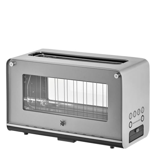 WMF Lono Toaster Glas mit Brötchenaufsatz, für 2 Scheiben, XXL-Toast, Aufwärm-Funktion, 7 Bräunungsstufen, edelstahl matt WMF Lono Toaster Glas mit Brötchenaufsatz, für 2 Scheiben, XXL-Toast, Aufwärm-Funktion, 7 Bräunungsstufen, edelstahl matt