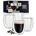 Produktbild Moritz & Moritz Barista Roma 4 x 60 ml Espressogläser Doppelwandig - Espresso Tassen Set aus Glas für Heiß- und Kaltgetränke - Spülmaschinengeeignet