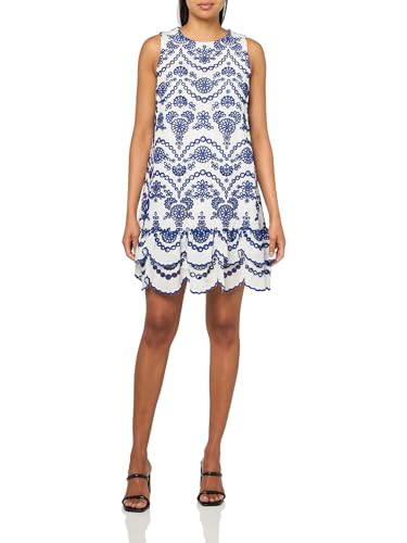 Anne Klein Tiered Eyelet Dress