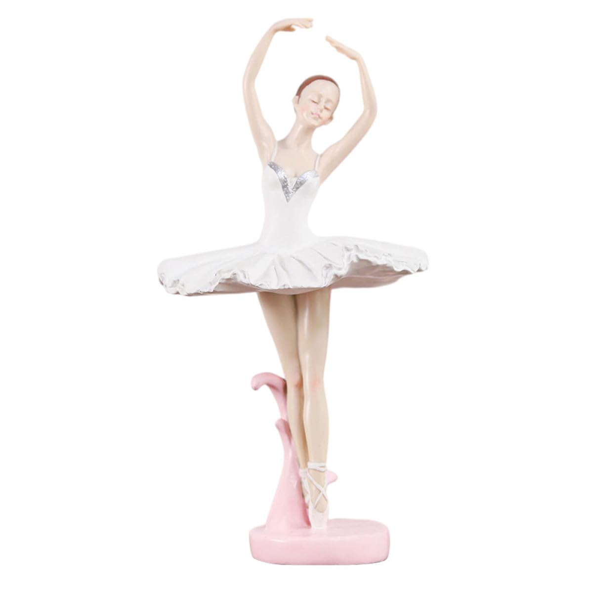 Figurine danseuse étoile en résine blanche pour objet décoration maison moderne créative