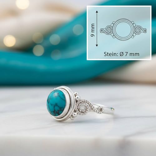 Bague en argent 925 WATU mantraroma, le cadeau idéal avec pierre précieuse
