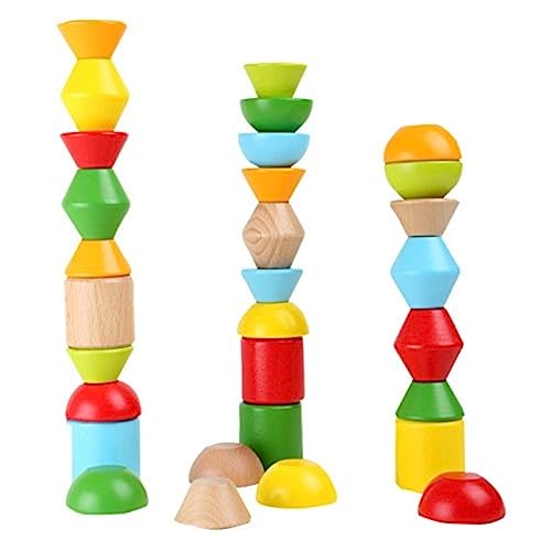Jeu à empiler pour développer la motricité fine et apprendre les formes facilement