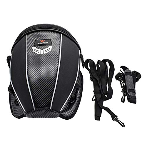 DEQUATE Bolsa Asiento Trasero para Motocicleta: Microfibra Cuero Multifuncional Tortuga