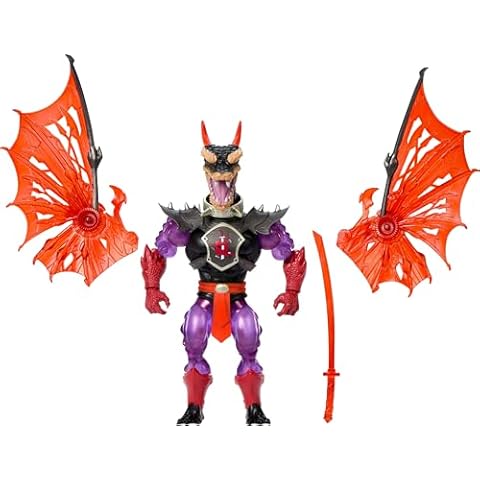 Masters of Universe Origins Turtles of Grayskull Ninjor Reptile Wars Posable Action Figure, Teenage Mutant Ninja & Motu Crossover Villain Ninja Toy Cover