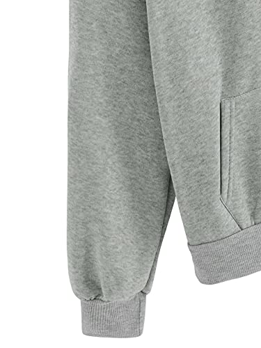 Image of SweatyRocks Women's Casual Long Sleeve Graphic Drawstring Hooded Sweatshirt Tops with Pocket