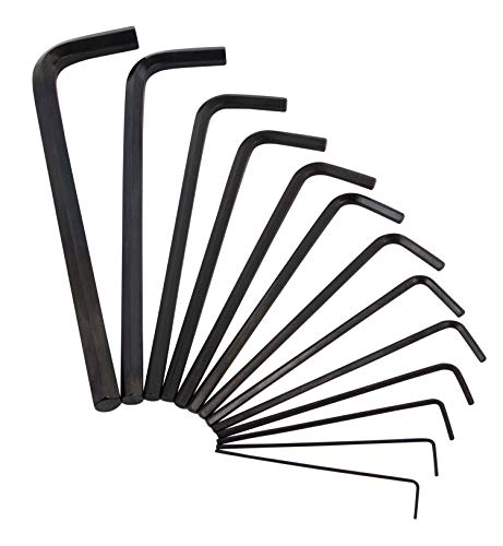 Image of Steelman 13-Piece Long Arm Hex Key Wrench Set, Metric (MM), Extended Length Driver Shafts for Long Reach, Chamfered Ends, Durable Steel Resists Distortion