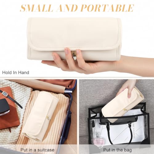 Image of MAYCREATE Makeup Brush Pouch Organiser Waterproof Roll-Up 12 Sleeves