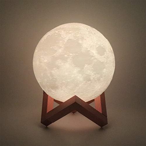 Hguangs Moon Lamp 5.9 inch 16 Colors 3D Printed Moon Light Remote Touch Control and USB Rechargeable Gifts for Christmas Decorations Valentine's Day