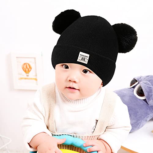 Baby Girl Hats Winter Cute Baby Beanie for Girls Boys Knit Baby Hats Warm Infant Toddler Beanie Pompom Cap3
