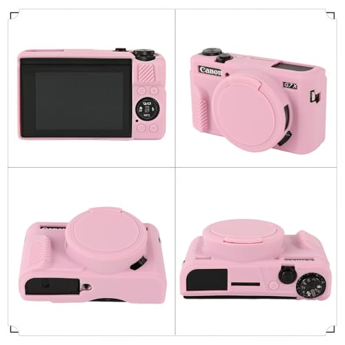 Funda para Canon Powershot G7X Mark II en silicona rosa miniatura 3
