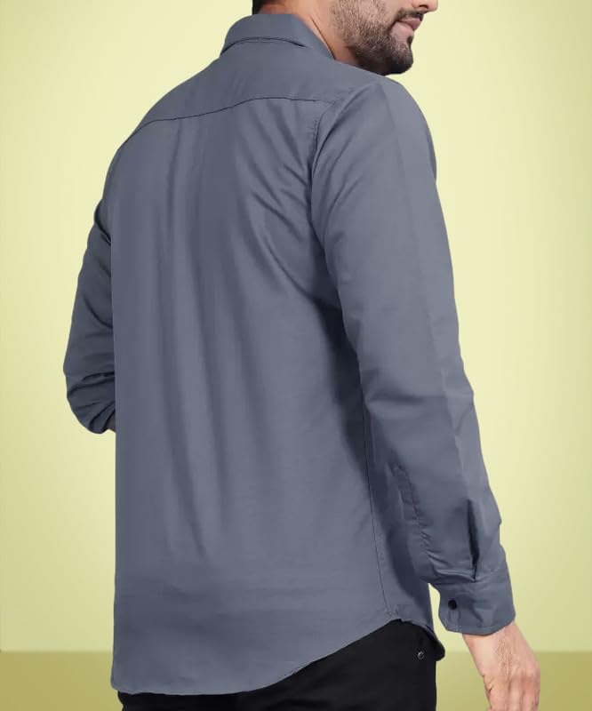 Image of Tee Projekt Combo Casual Shirt for Men Spread Collar Long Sleeve Shirt Casual, Formal, Home