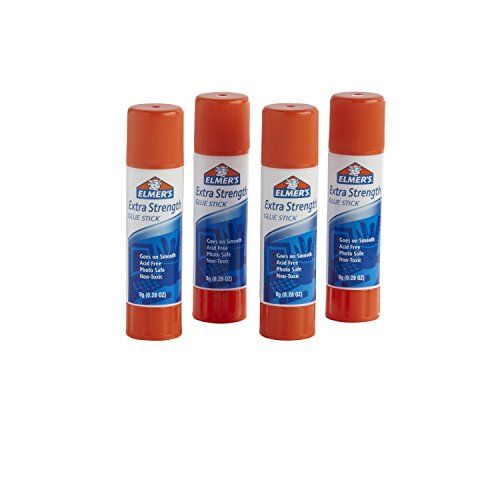 Elmer's Extra Strength Glue Sticks, Washable, 8 Grams, 4 Count #TOP2