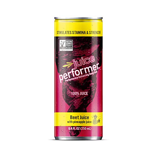 Juice Performer Beet Juice With Pineapple Juice - Natural Beetroot & Pineapple For Boosting Stamina, Strength & Muscle Recovery - Superfood Athletic Fuel 8.4 Fl.Oz. (12 Pk) Gluten Free
