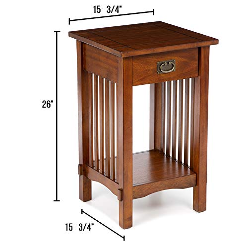 William's Home Furnishing Valencia Iv End/Side/Nesting Tables, Antique Oak #TOP1