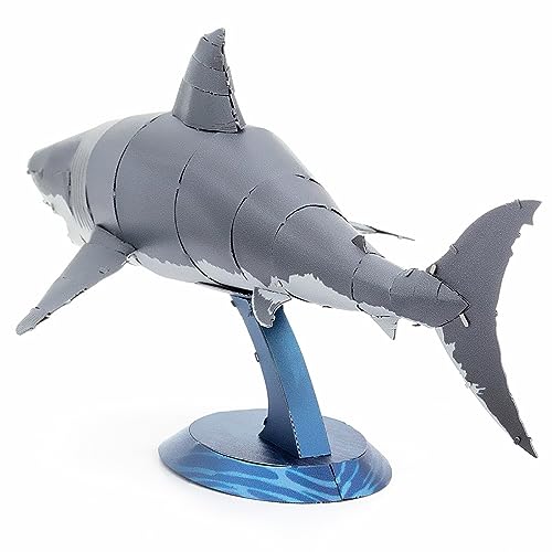 Metal Earth Great White Shark 3D Metal Model Kit Fascinations - Image 3