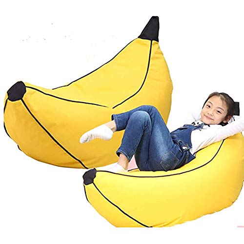 TOYSOFA Cartoon Kid Plush Bean Bag Chair, Banana Look Kid Sofa seat Ba