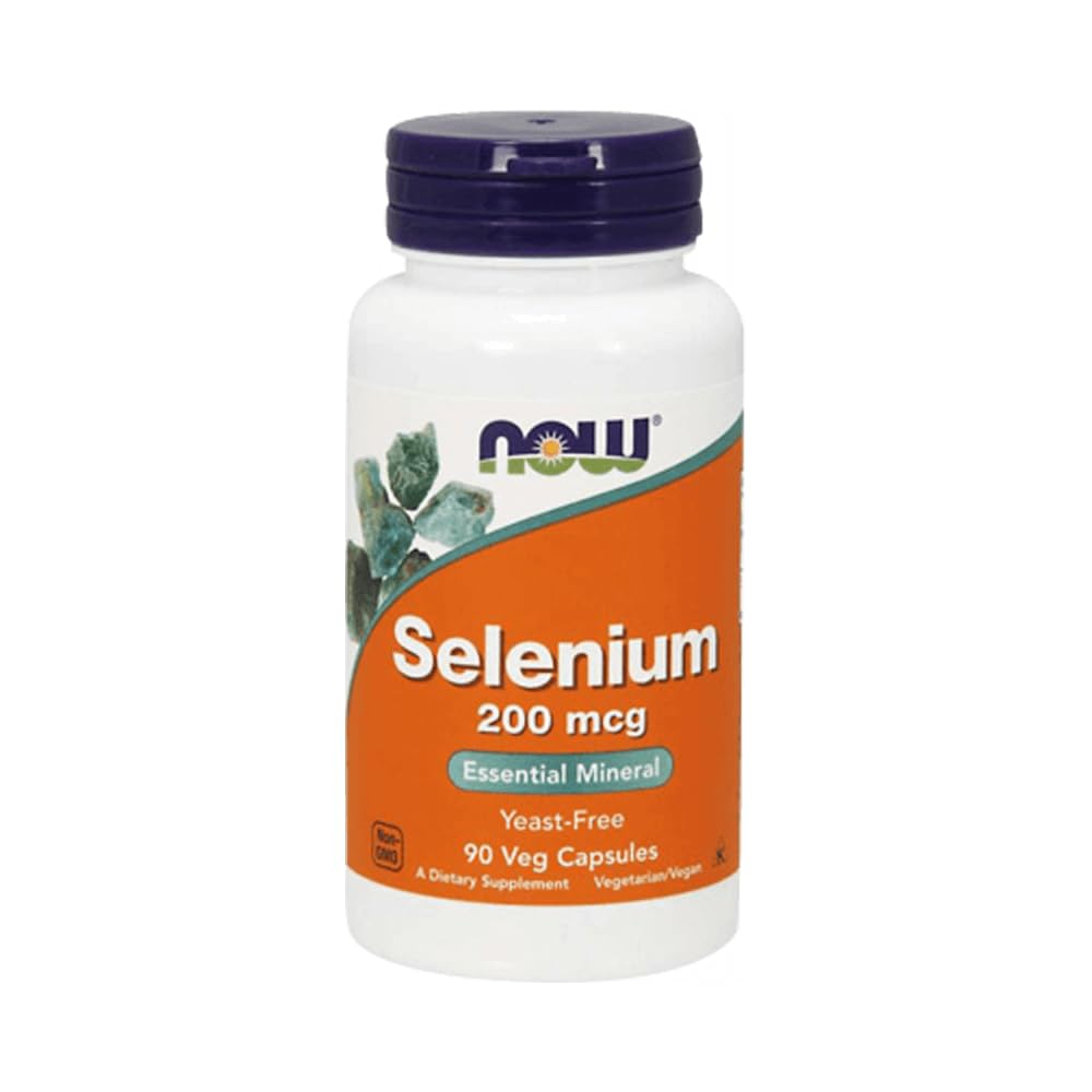 Now Foods Selenium 200mcg (90 vcaps) Unflavored - Witaminy, minerały i zdrowie - Minerały