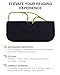DIDINSKY Prado Round Armless Reading Glasses – Compact Travel Reading Glasses with Case – Anti-Glare, Anti-Scratch – Lime