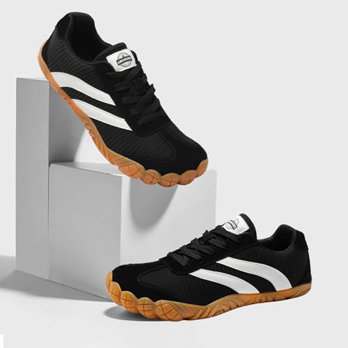 Image of Barefoot Shoes Women Casual Sneakers,Wide Toe Box Shoes Women Zero Drop Barefoot Shoe Men,Minimalist Trail Running Shoe,Non-Slip Lightweight Breathable Comfortable Fashion Walking Hiking Shoes Unisex