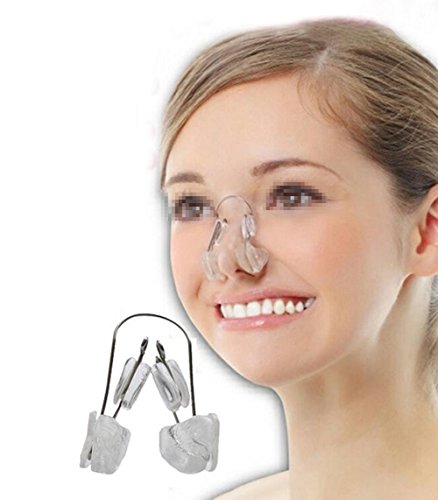 2Pcs Clear Silicon Nose Up Lifting Straightening Shaping Clip Nose Riser Beauty Tool Nose Shaper For Lady Women