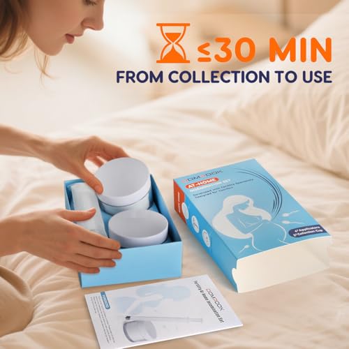 Image of At-Home Insemination Kit, Conception Support,10 Applicators & 2 Collection Cups Easy DIY Insemination for Minimal Sperm Waste & Family Planning,