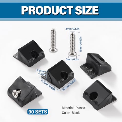 VooGenzek 90 PCS Drawer Bottom Sagging Repair Mending Wedges, Drawer Base Support Reinforcement - Image 2