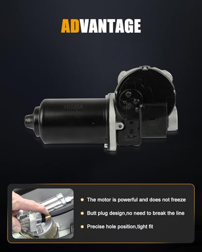 Image of ROADFAR Front Windshield Wiper Motor Fit for Ford for F-150 1987-1994 | Fit For F-250 1987-1994|For F-350 1987-1994|For Tempo 1986-1994|For Mercury For Topaz 1986-1994|OE 601-201|F9PZ17508AA|6 Pins