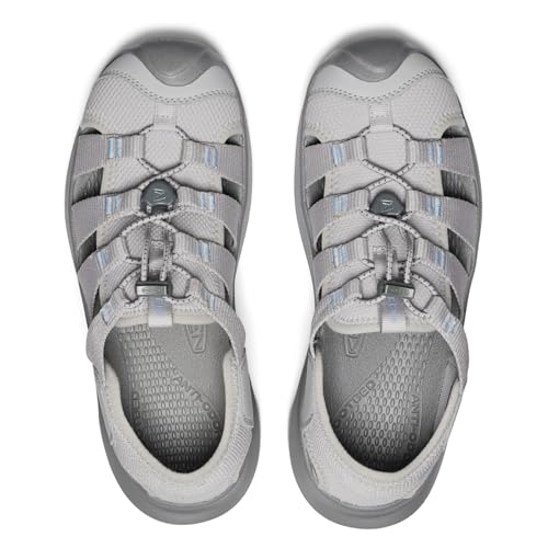 KEEN KEEN Women's Seanik H2 Durable Lightweight Comfortable Hybrid Water Sandals, Alloy/Skyway, 11