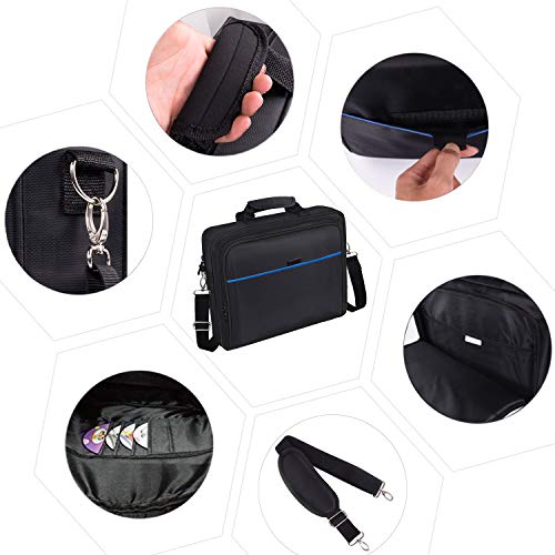 PS4 Bag PS4 Carrying Travel Case Protective Shoulder Bag for PS4 Slim & PS4 Pro, Gaming Console, Controllers and Other Accessories - Thumbnail 6