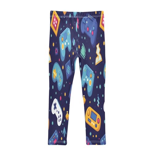 Toddler Girls Leggings Printed Yoga Pants Leggings Games Console for Kids2