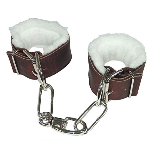 Intrepid International Fleece Lined Leather Hobbles - Secure and Comfortable Horse Leg Restraints for Various Activities