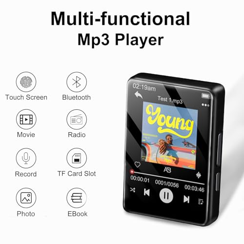 Mp3 Regalo Bambini Lettore MP3 Bluetooth Per Bambini Forma Panda - 32GB, HiFi, Radio FM, Sveglia Lettore Mp3 32gb