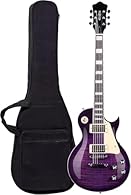 Classic LP Style Solid Body Design:This LP style electric guitar features a solid body with a traditional single cut design inspired by classic LP electric guitar aesthetics. Built for beginners, intermediate, and advanced players, it delivers excell...