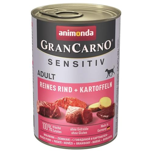 animonda GranCarno Sensitive Rind+Kartoffeln | 6X 400g Hundefutter