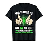 T-Shirt 57. Geburtstag Herren Damen 57 Jahre Deko