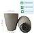 10 inch Garden Planter Lightweight Indoor Outdoor Pots with Drainage Hole for Potted Plants Flowers Greenery, Set of 2 (Speckled Grey)