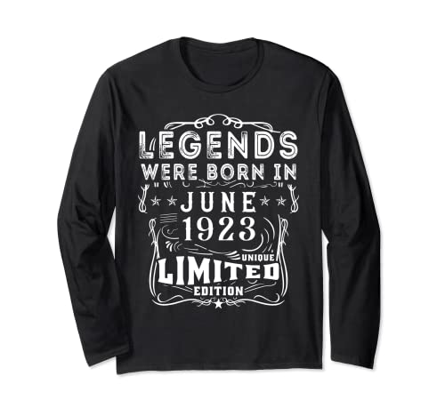 Cumpleaños Junio 1923 Edición Limitada Regalo Legend June Manga Larga