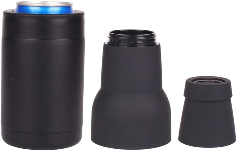 Miniatura 6 de Aislador de latas y botellas de cerveza 3 en 1, enfriador de latas aislado de acero inoxidable de doble pared, soporte para botellas de cerveza de