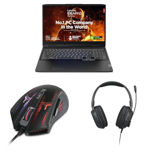 Image of Lenovo IdeaPad Gaming 3 AMD Ryzen 5 7535HS 15.6 inch (39.62cm) FHD IPS 120Hz Gaming Laptop (16GB /512GB S