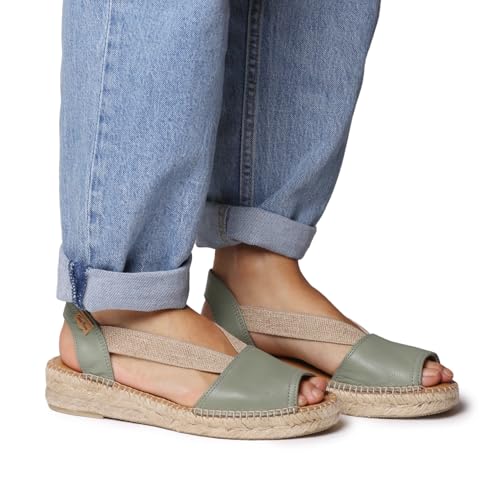 Image of Toni Pons - ETNA - Flat leather sandal with elastics