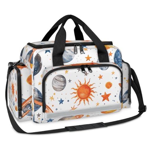 GzLeyigou First Aid Bags Empty, Endless Starry Sky Emergency Bag First Aid Kit Multiple Compartment Kit Carrier On Call Trauma Bag For Paramedics Emergency Medical Supplies Kit