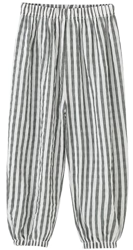 Image of BINIDUCKLING Toddler Pull Up Loose Gingham Girls Pants
