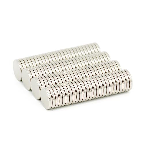 【耐熱強力】ネオジム磁石 N48SH, Φ6×1 (mm), (寸法公差±0.05mm) 【耐熱150℃】【防錆特殊4層メッキ】 DIY 小型 丸型 工業用 キッチン 浴室 室外 事務所 多用途 KYOKEI (100)